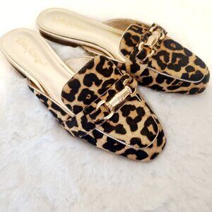 Lilly Pulitzer Andi Leopard Print Mule Loafer Size 7